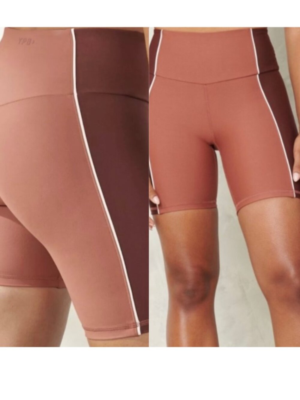 ABERCROMBIE & FITCH YPB sculptLUX Bike Shorts Size Small Colorblock